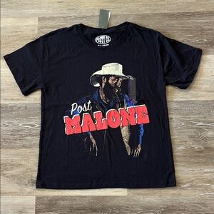 NWT Posty Co Women’s Post Malone Graphic T-Shirt Black Size XL